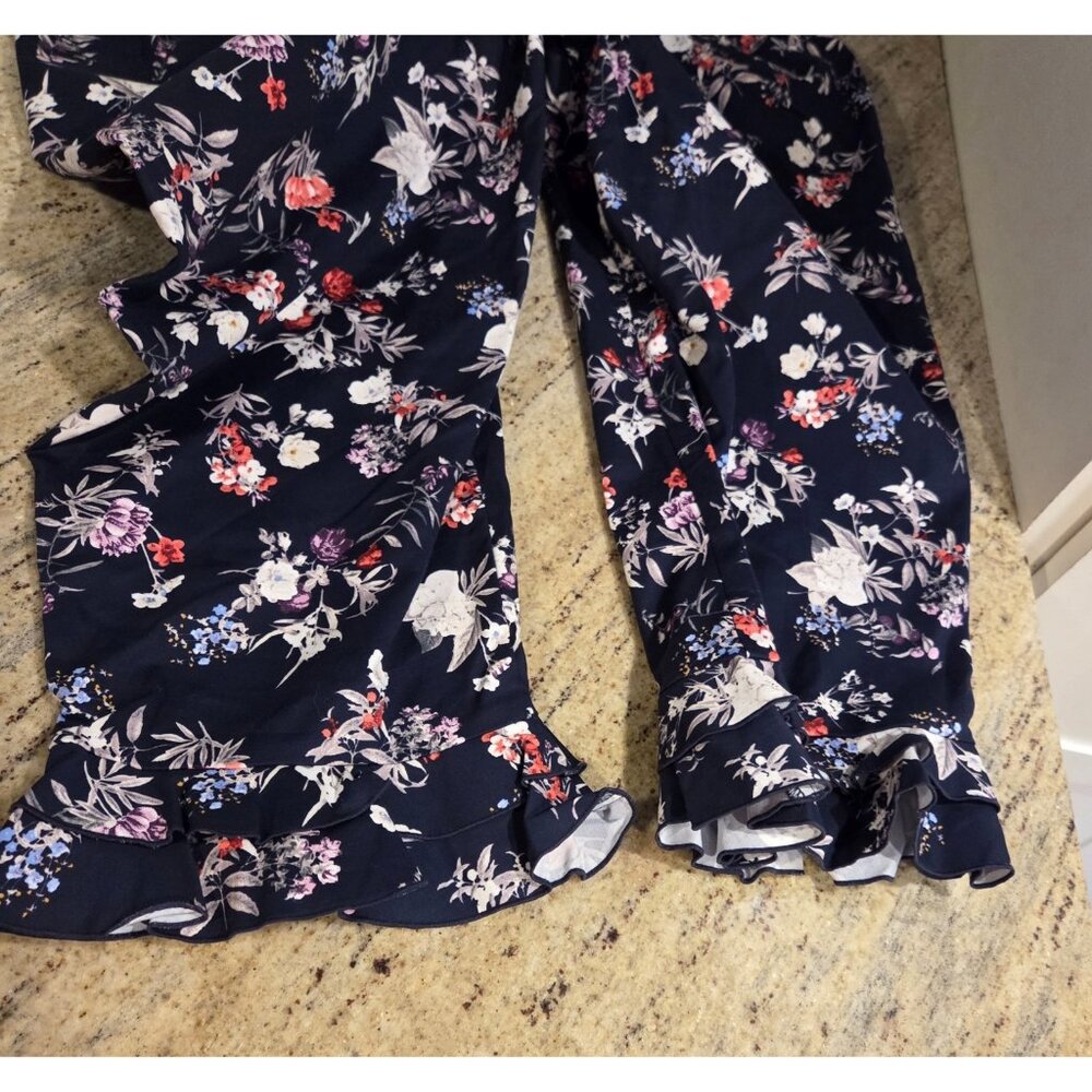 Lane Bryant Women Sz 20W The Allie Capri Floral Print Ruffle Hem 40x24" - Picture 14 of 15